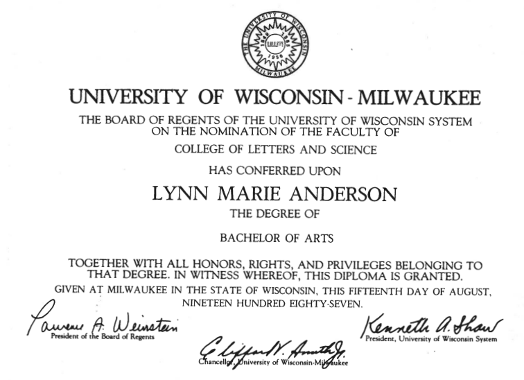 UWM Diploma